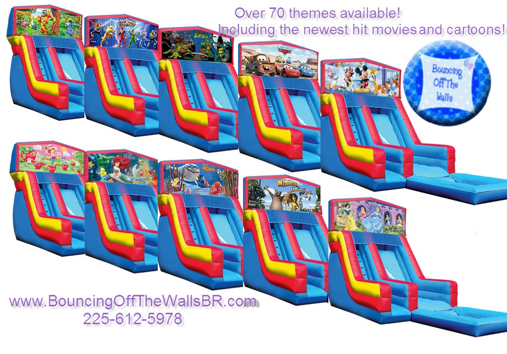 Kids giant themed inflatable water slide